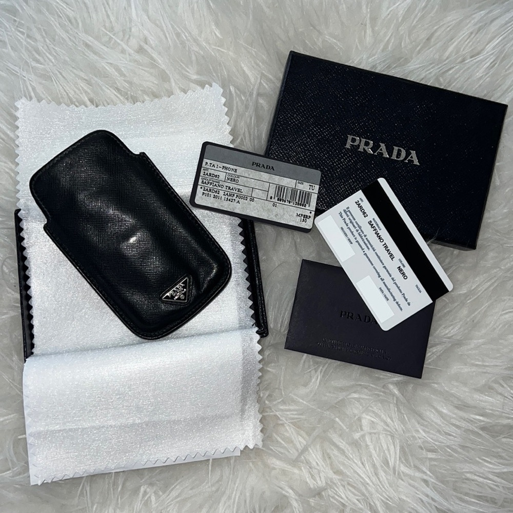 Prada Soffiano card holder.
